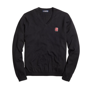 North Carolina State University V-Neck Sweater - Black